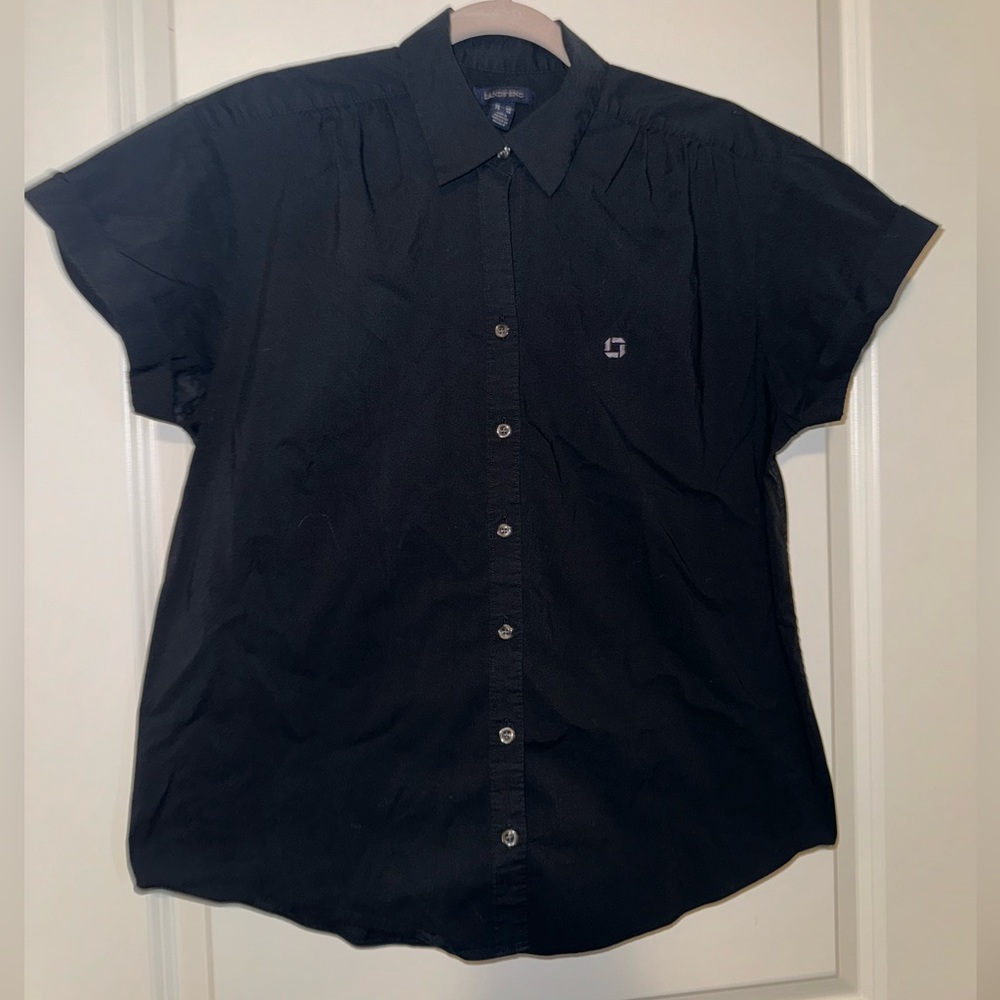 Chase Ruffle Hem Button Down Blouse 14